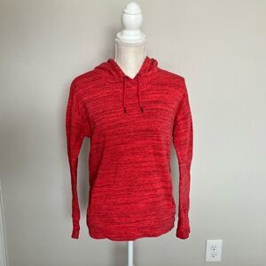 Heathered Red Reebok Lightweight Hoodie Size Small